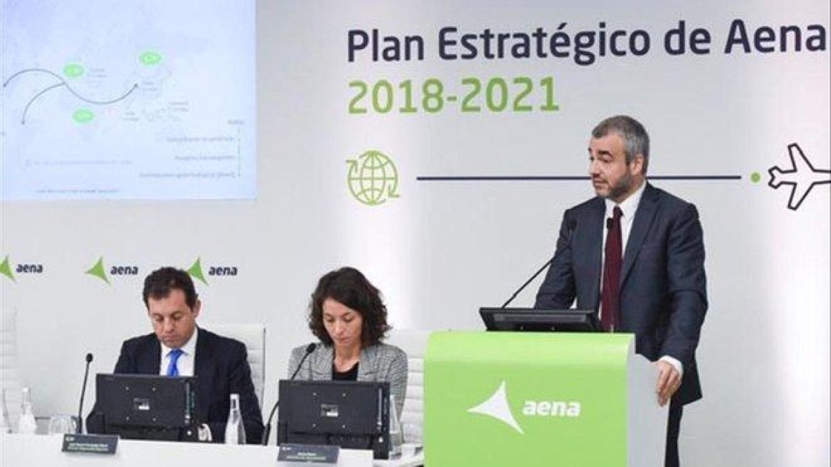 El presidente de Aena, Maurici Lucena.-