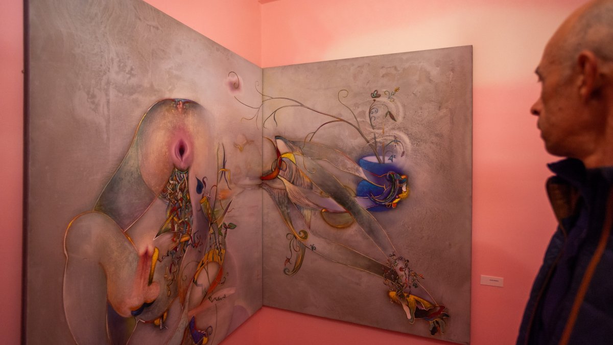 Una de las obras que pueden verse en la muestra.-HDS