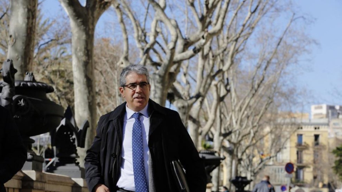 Frances Homs, a su salida del juicio por el 9-N en el TSJC.-ALBERT BERTRAN