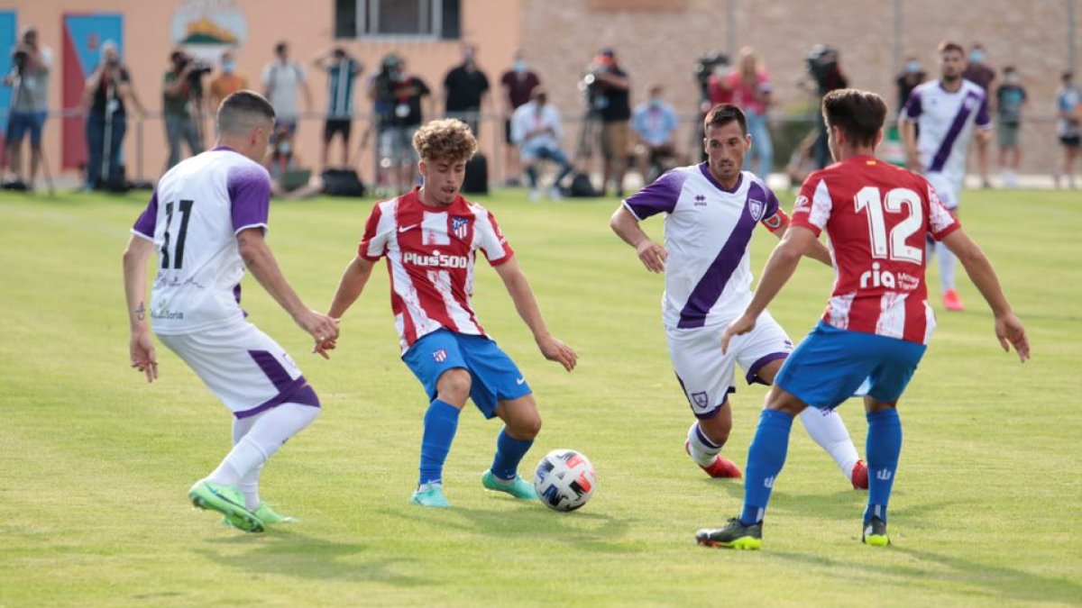 Numancia y Atlético de Madrid ofrecieron un partido con alternativas y vistoso para los espectadores. GONZALO MONTESEGURO