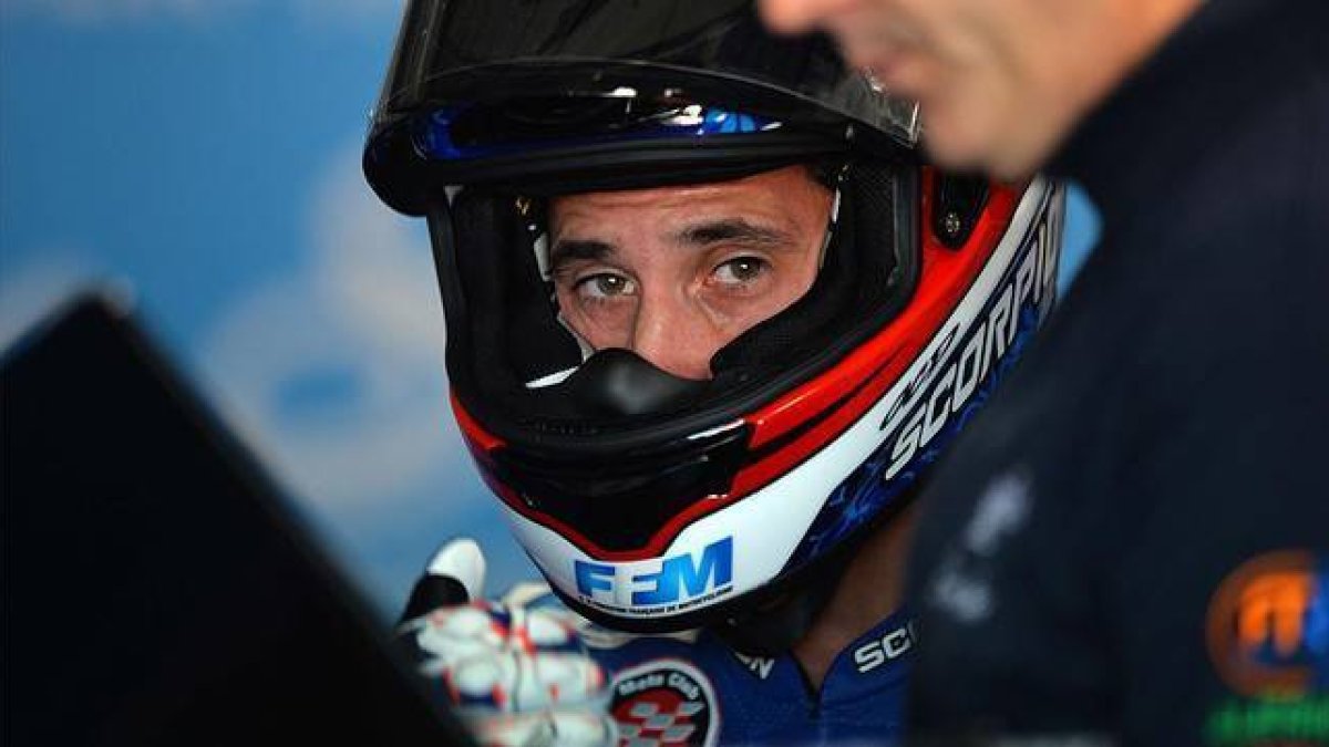 El francés Alexis Masbou, piloto de Honda en Moto3, en una imagen de archivo.-Foto: AFP/ SAEED KHAN