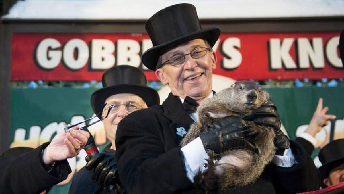 Celebración del Día de la Marmota en la localidad de Punxsutawney, en Pensilvania.-Foto: EFE/ DAVID MAXWELL