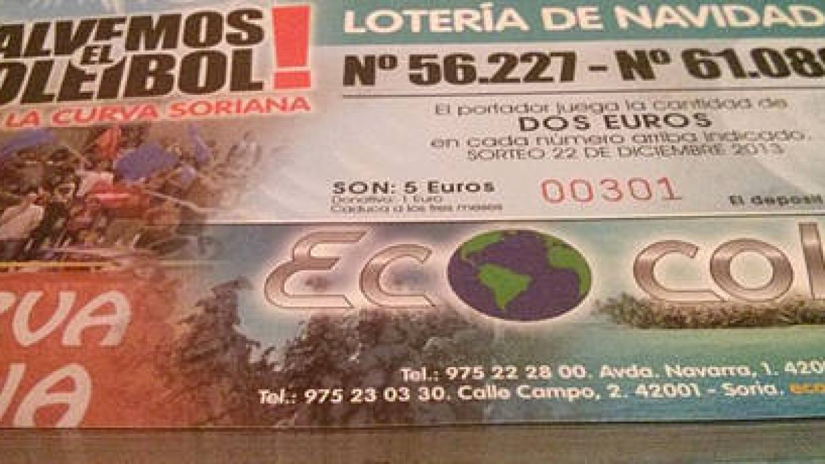 La Curva Soriana comenzó ayer a vender lotería de Navidad-
