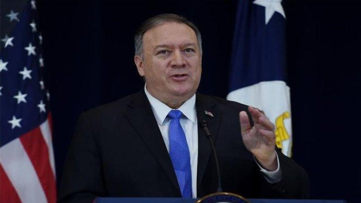 Mike Pompeo, secretario de Estado de los EEUU.-AFP