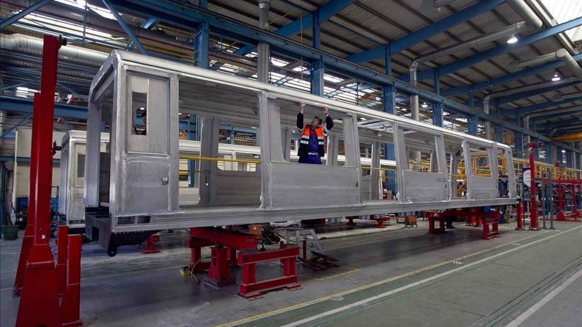 Aspecto de la factoría de Alstom en Santa Perpètua de Mogoda. /-PERIODICO