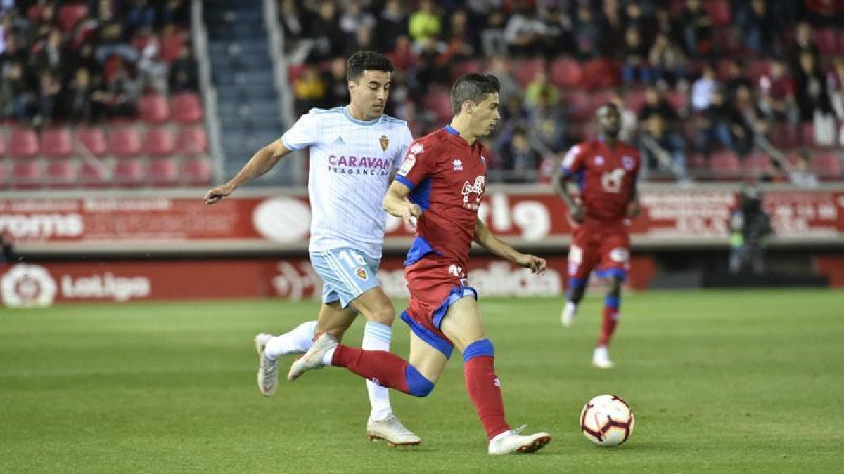 El Numancia visita La Romareda mañana tras el aplazamiento de la jornada en Segunda.-VALENTÍN GUISANDE