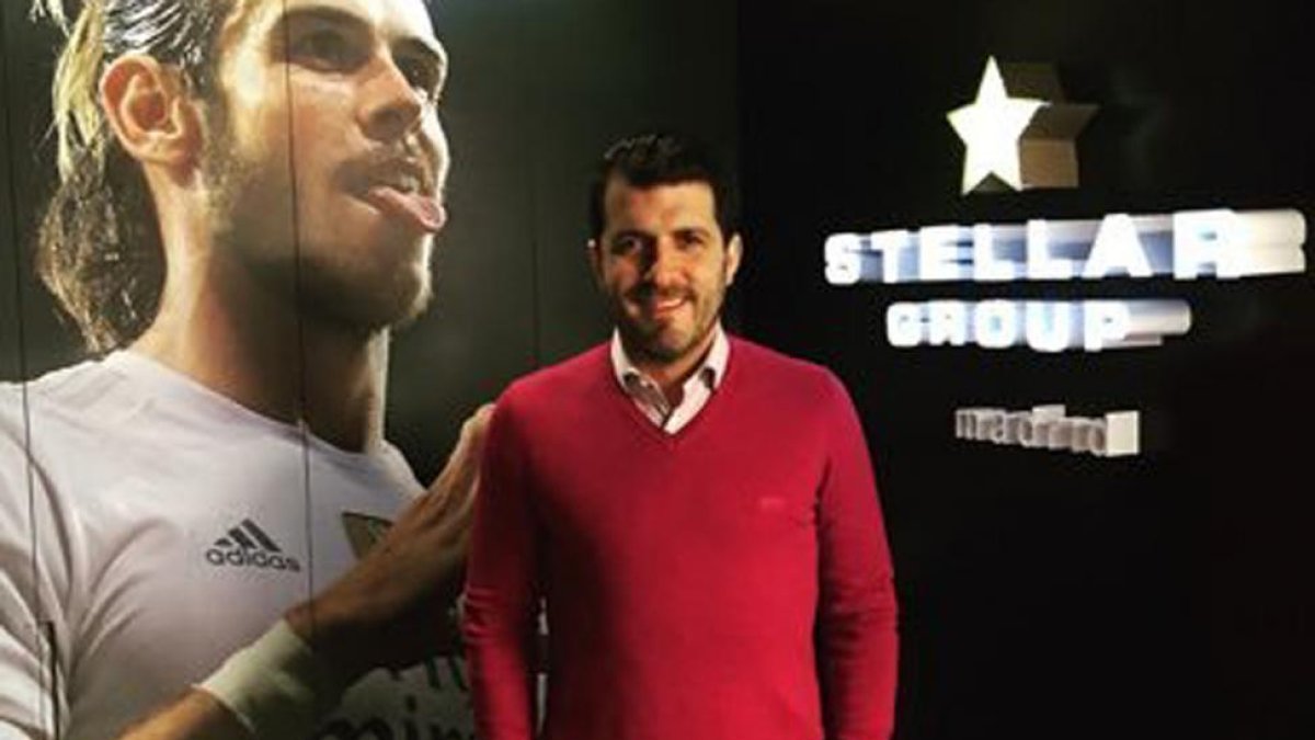 El soriano Luis Alonso es el director en España de la agencia que lleva a Gareth Bale.-Twitter