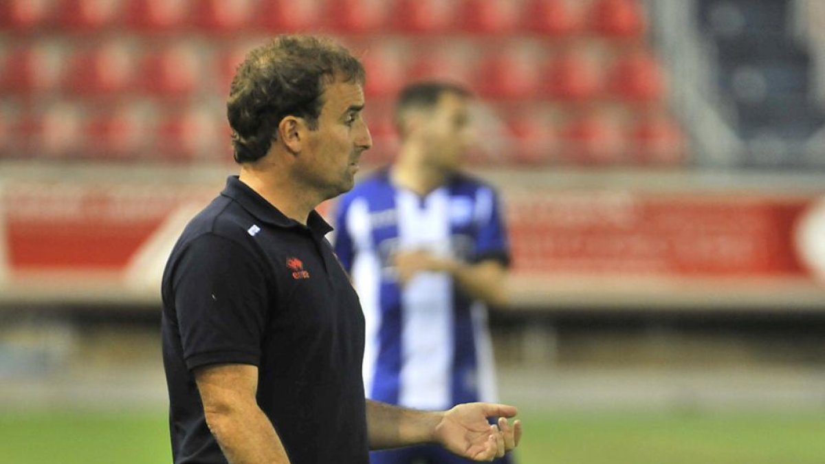 El técnico del Numancia, Jagoba Arrasate.-D.S.