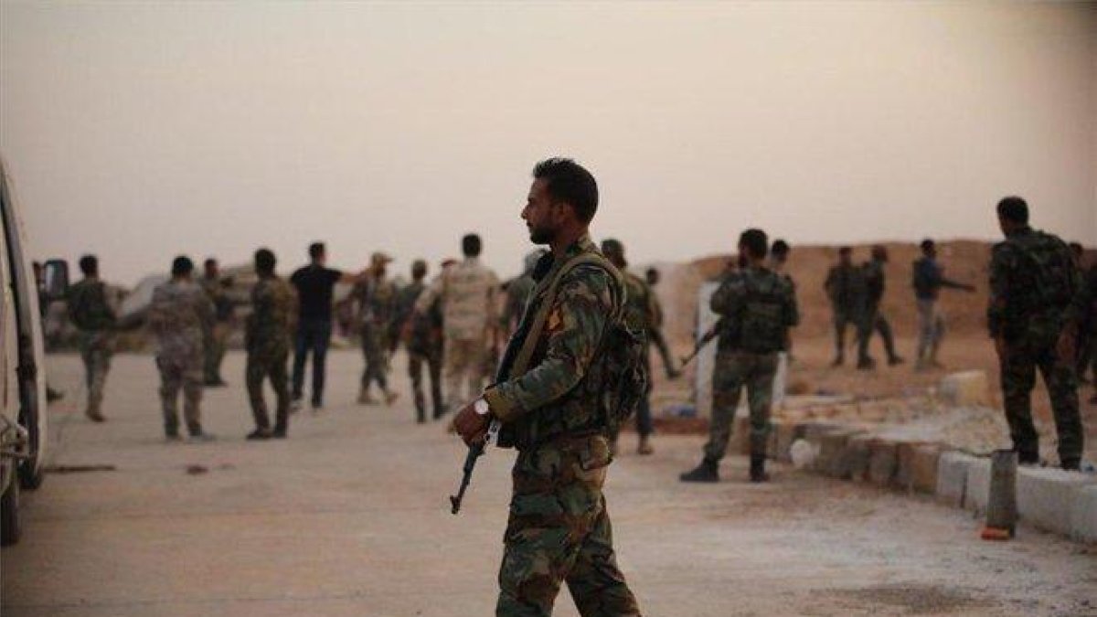 Soldados en una base militar siria.-EUROPA PRESS