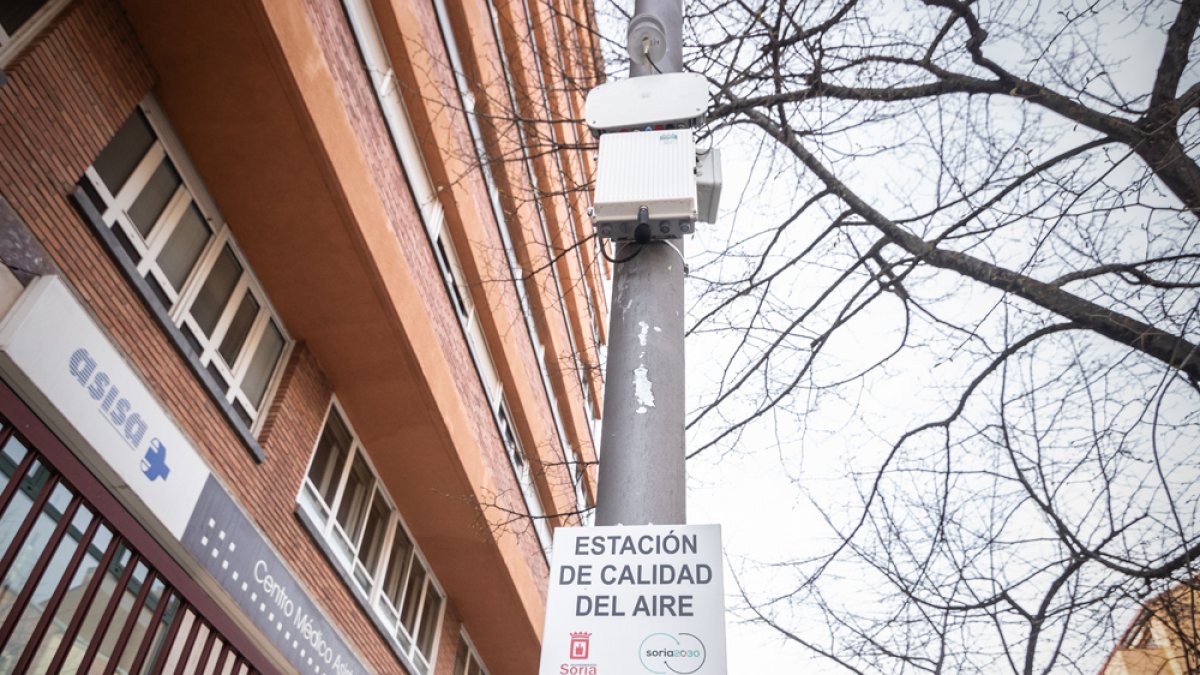 Estación medidora en Mariano Vicén. GONZALO MONTESEGURO