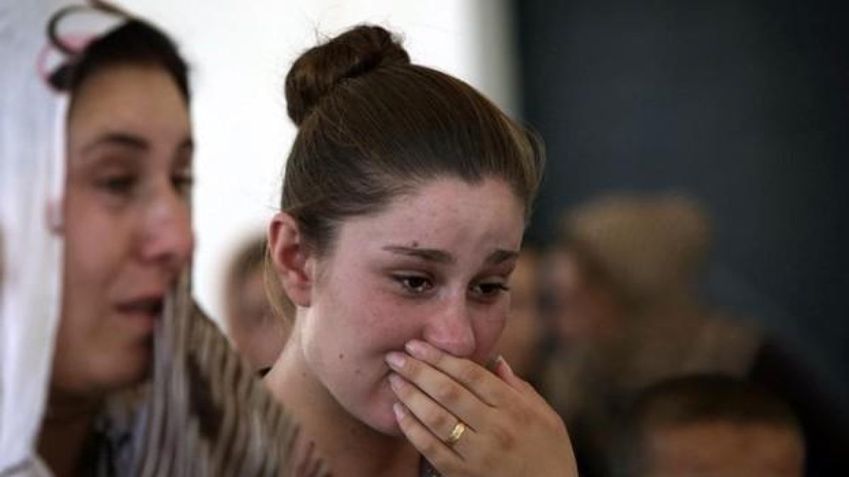 Una joven yazidí, comunidad considerada hereje por el Estado Islámico.-
