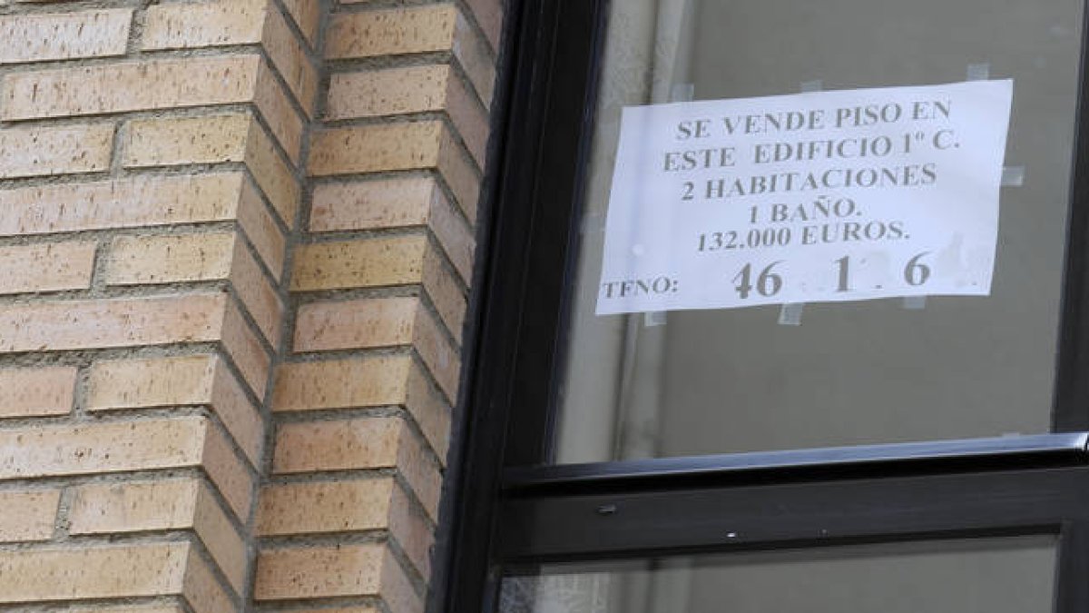 Un piso en venta en la capital./ V. G. -