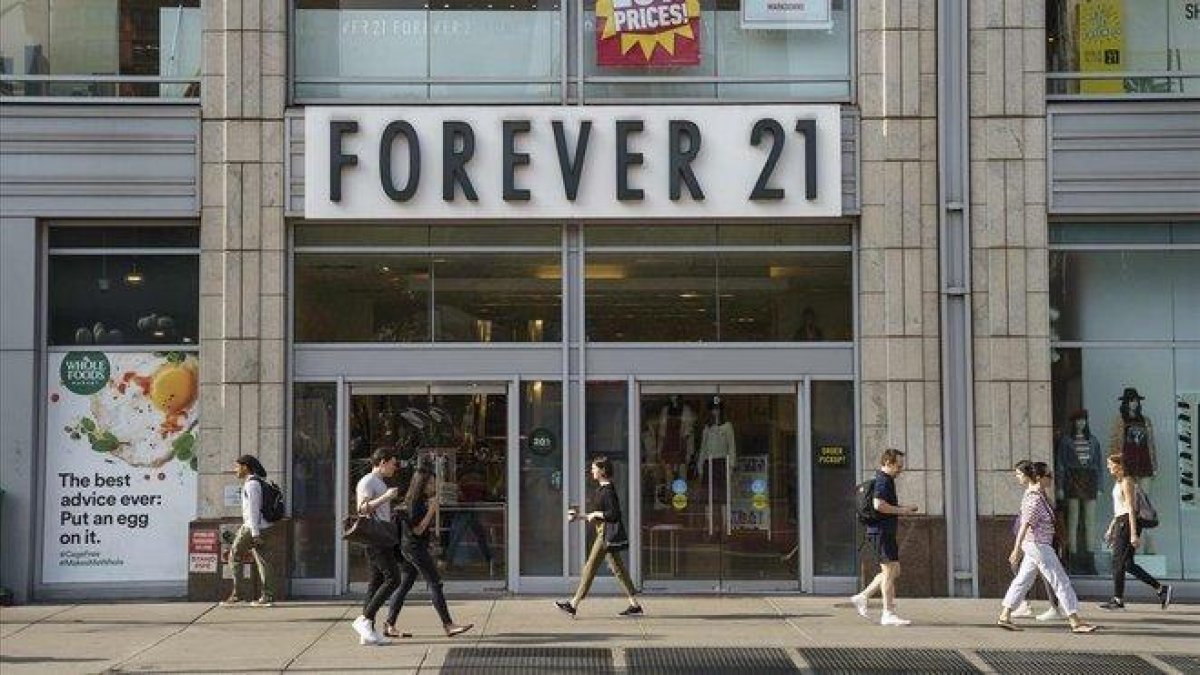 Una tienda de Forever 21 en Manhattan, Nueva York.-AFP