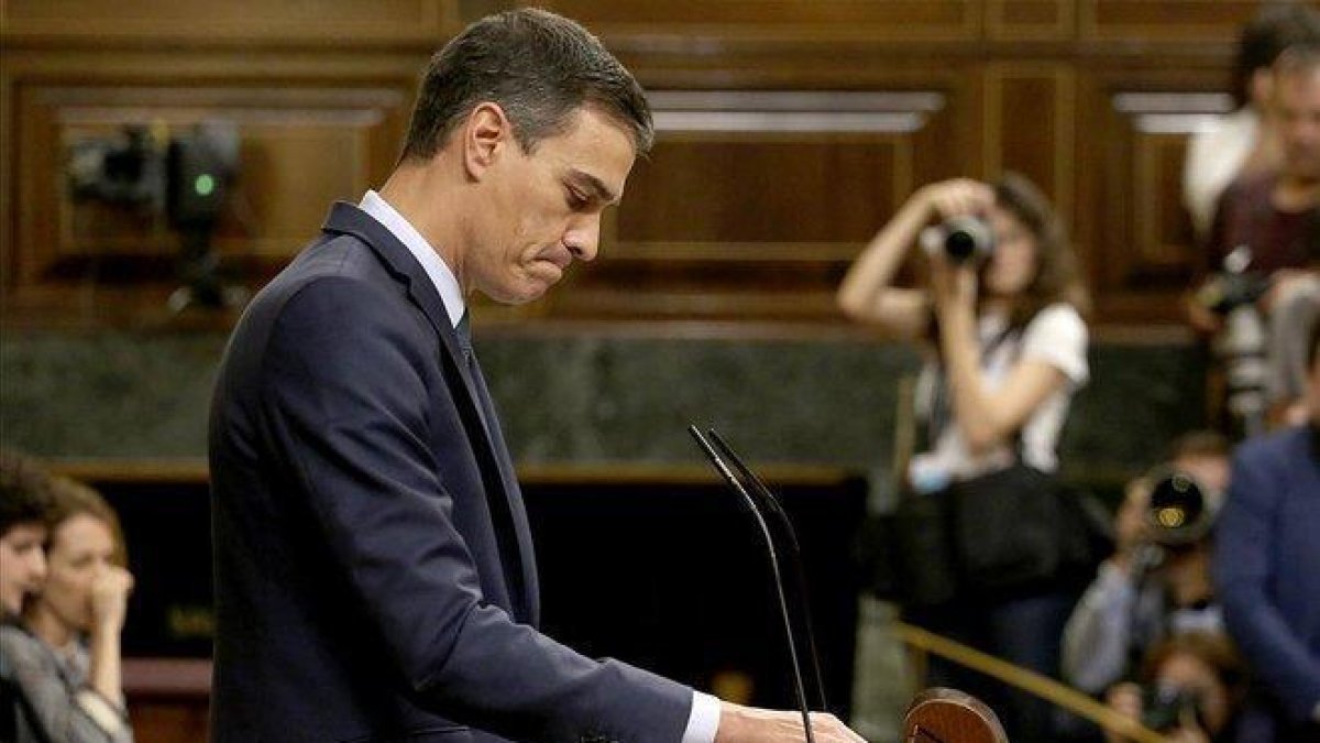 Sánchez, en el Congreso.-