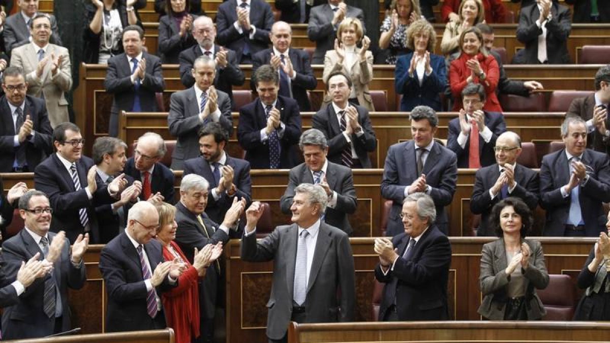 Posada, ayer en el hemiciclo. / ALBERTO CUELLAR / EL MUNDO-