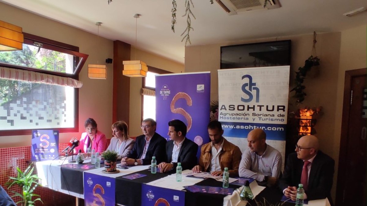 Presentación de las III Jornadas Gastronómicas del Torrezno de Soria, con una oferta de 22 tapas. HDS