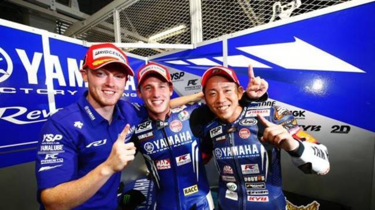 Smith, Espargaró y Nakasuga.-