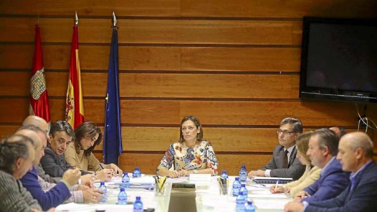 La consejera de Agricultura y Ganadería, Milagros Marcos, preside la reunión del Consejo Regional Agrario.-Ical