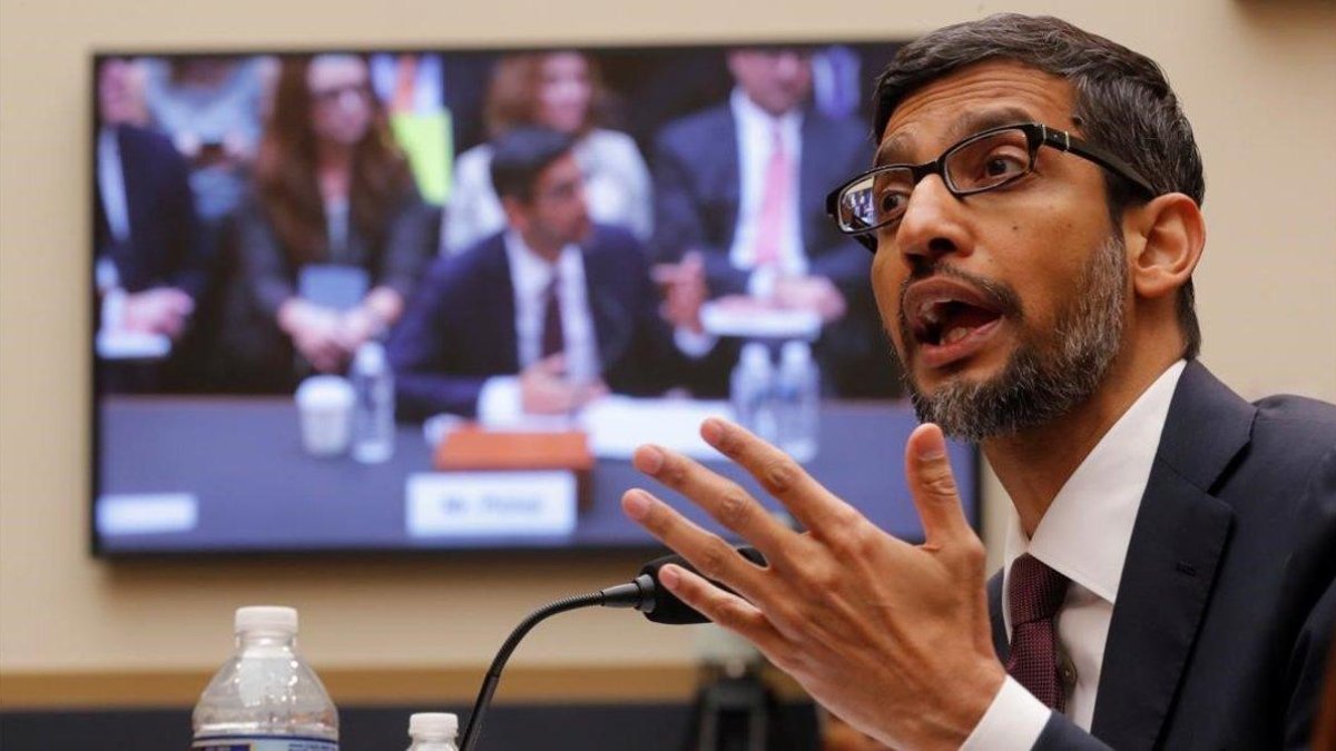 Sundai Pichai, en su comparecencia ante el Senado-JIM YOUNG