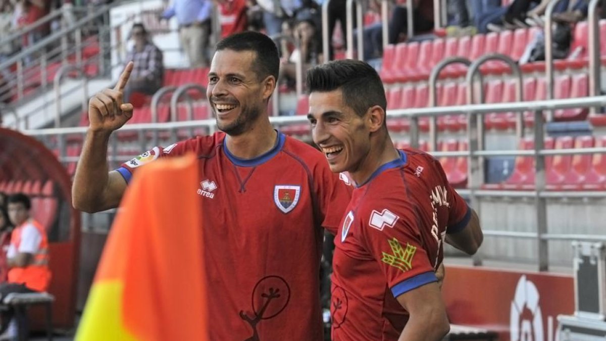 Pere Milla volverá a liderar la mediapunta del Numancia en el encuentro de esta tarde en Tenerife.-Daniel Rodríguez