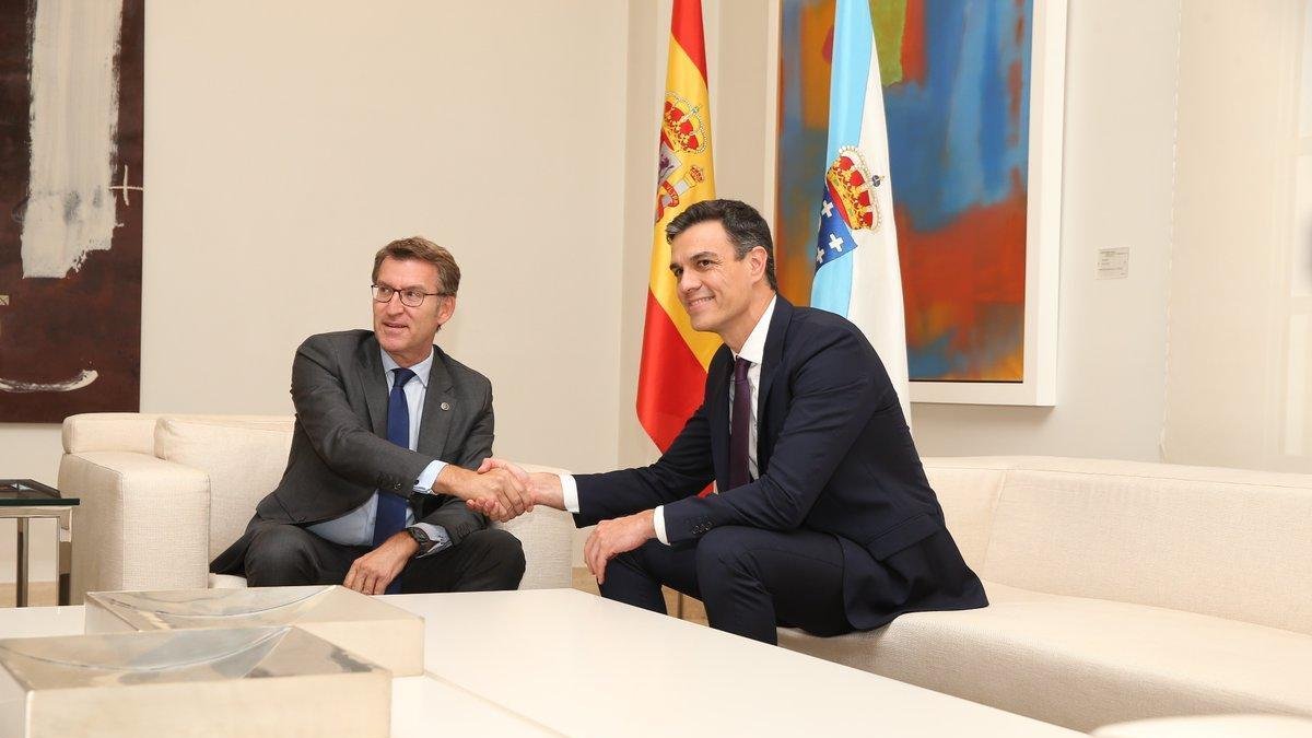 Sánchez, esta tarde con Nuñez Feijoo-TWITTER
