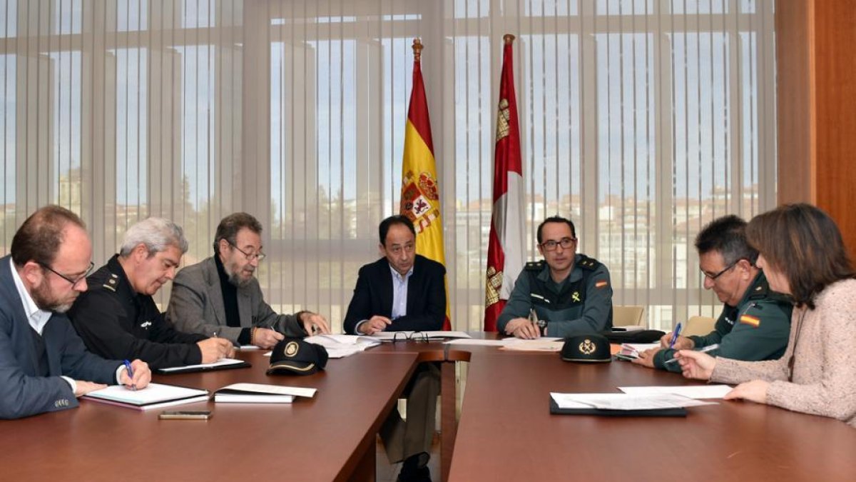 Responsables de las Fuerzas de Seguridad, Junta y Subdelegación, en la Comisión de Patrimonio-D.S