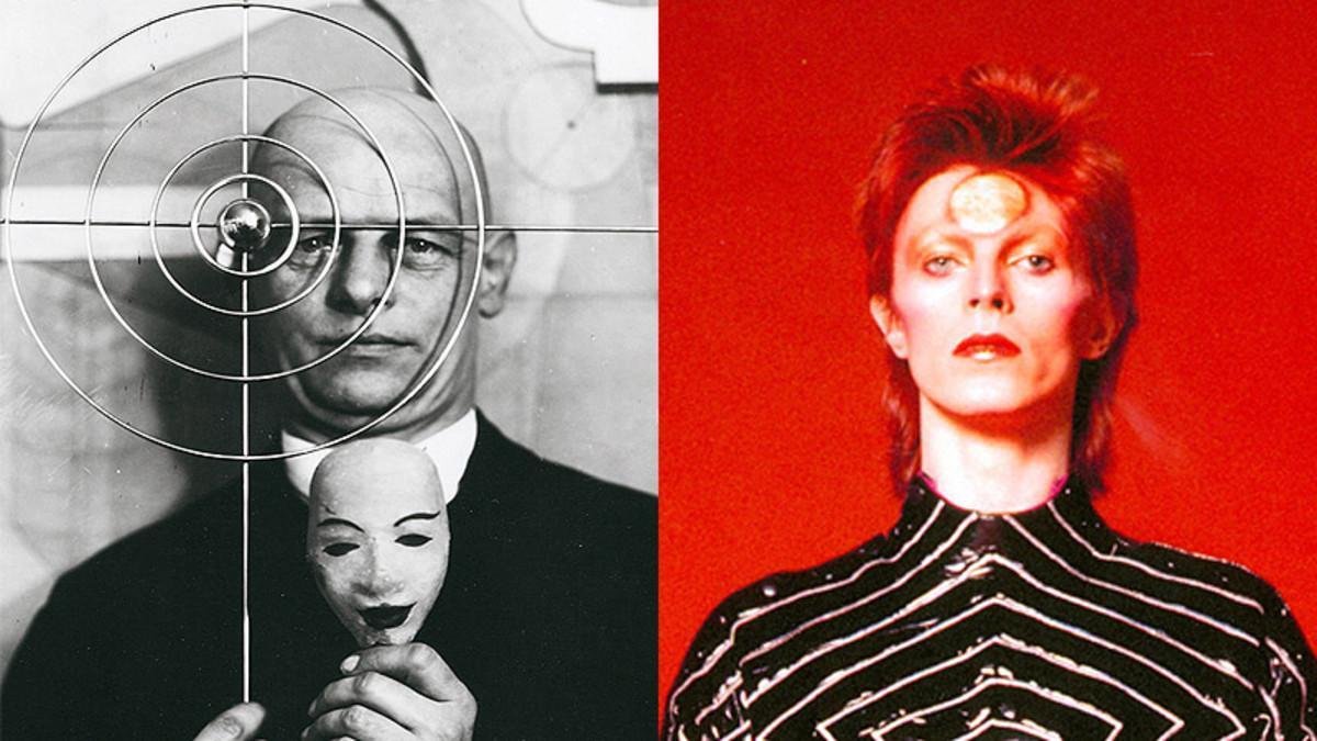A la derecha Schelemmer, a la izquierda Bowie-