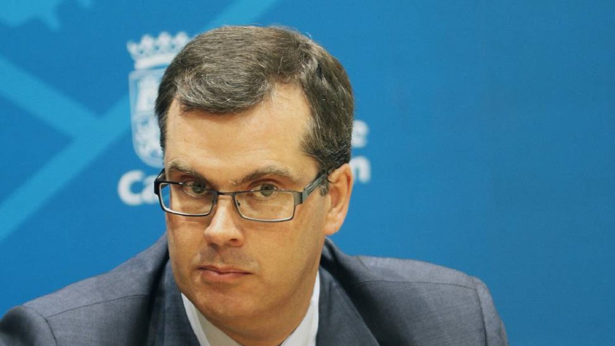 El gerente del Complejo Asistencial Universitario de Palencia, Felipe Mielgo.-Ical