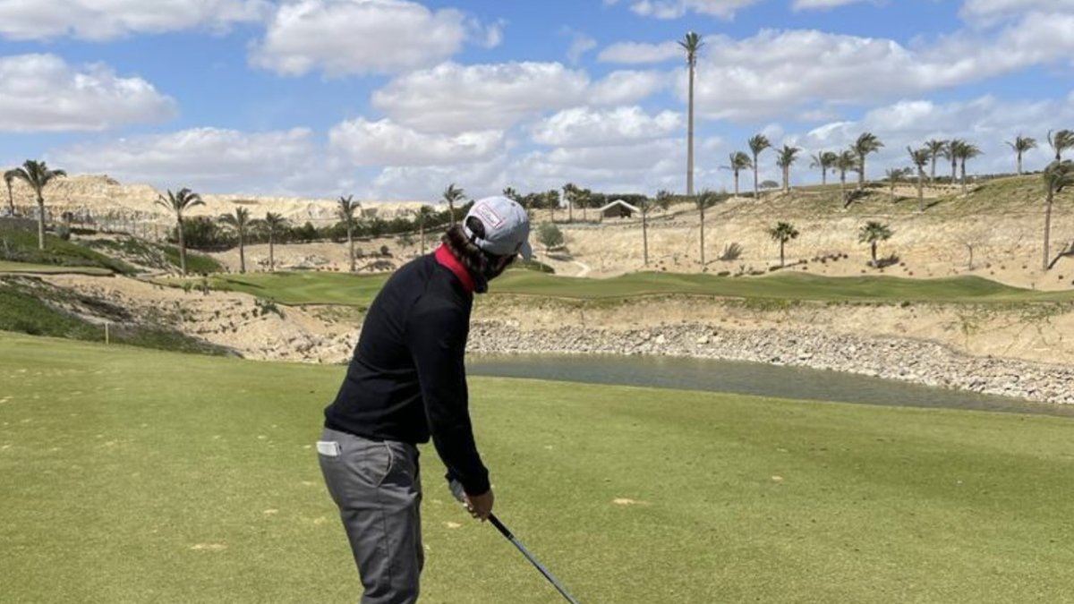 Daniel Berná en un torneo de su gira por Egipto. HDS