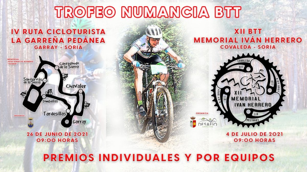 Cartel del Trofeo Numancia BTT.