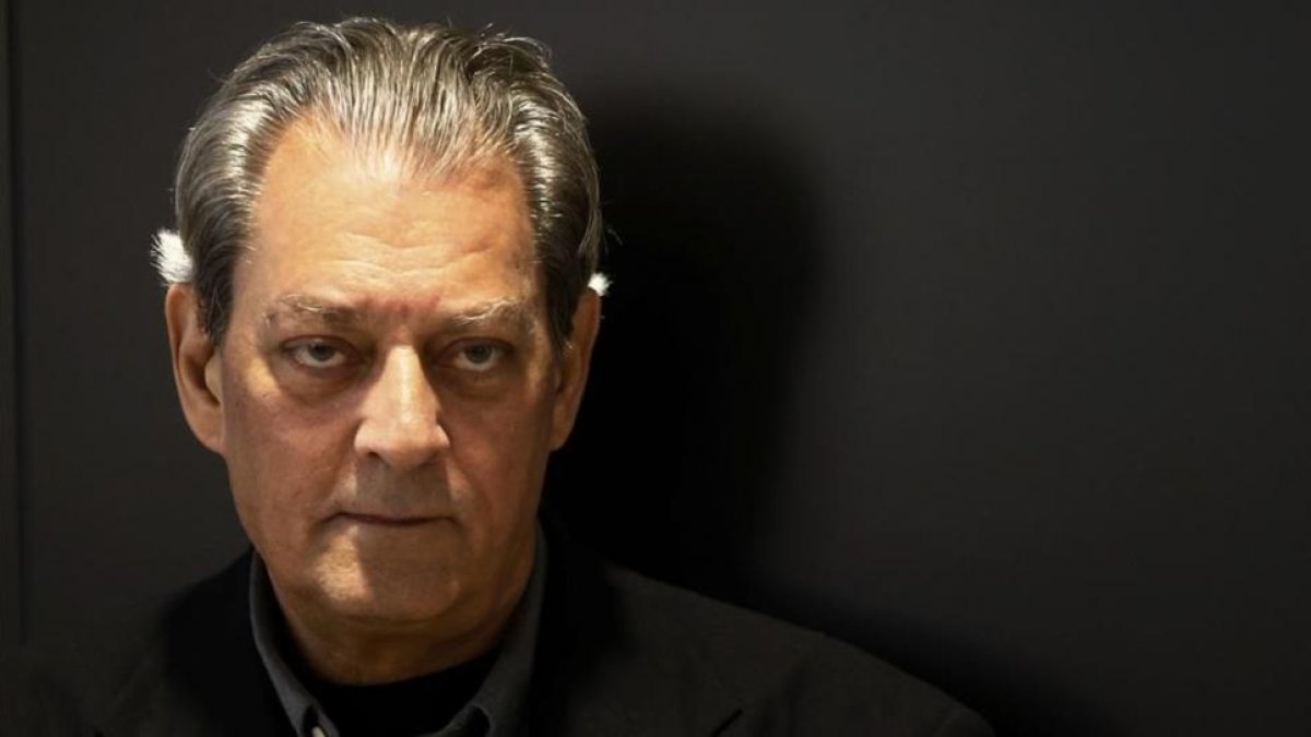 Paul Auster, en la Fundación Telefónica de Madrid, donde ha presentado su nueva novela, 4321-EFE / J. P. GANDUL
