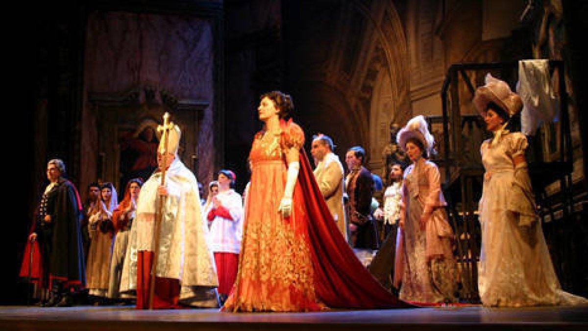 Representación de la ópera ‘Tosca’ en una imagen de archivo.-