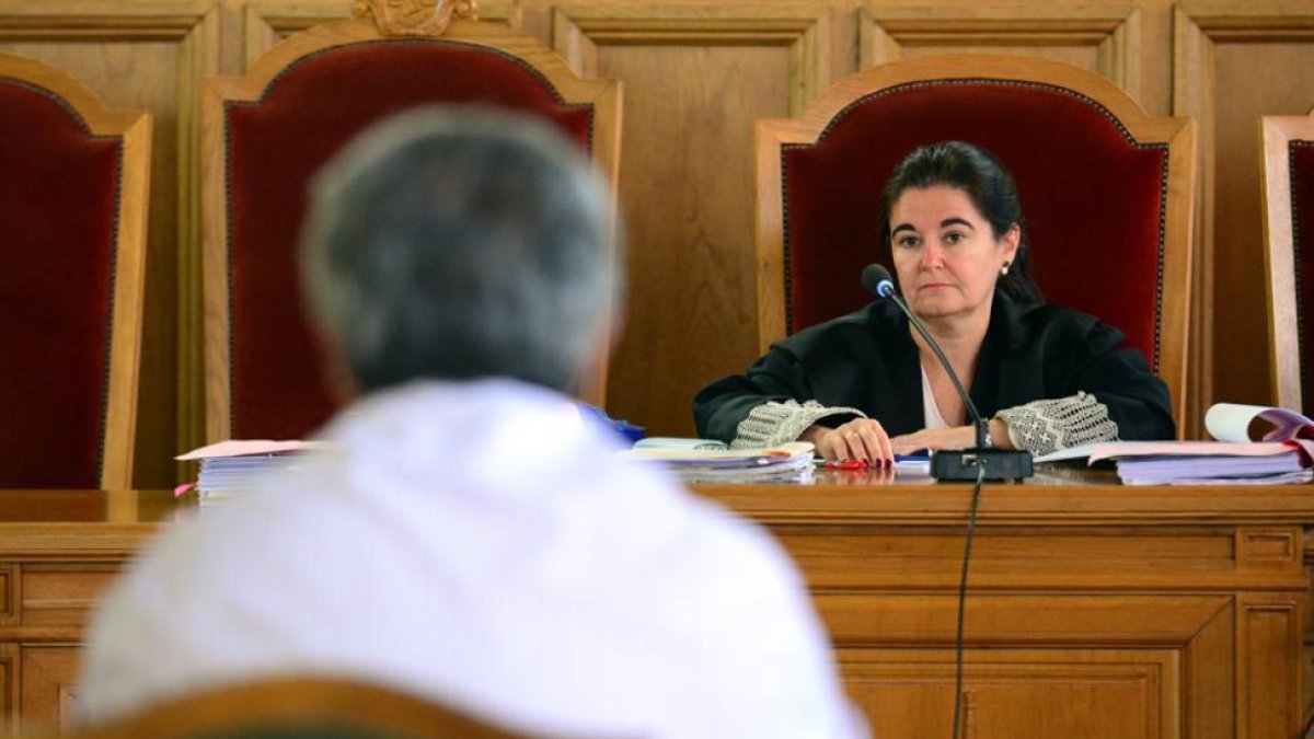 Un momento del juicio celebrado este mes contra el gestor de Petrosoria.-ALVARO MARTÍNEZ