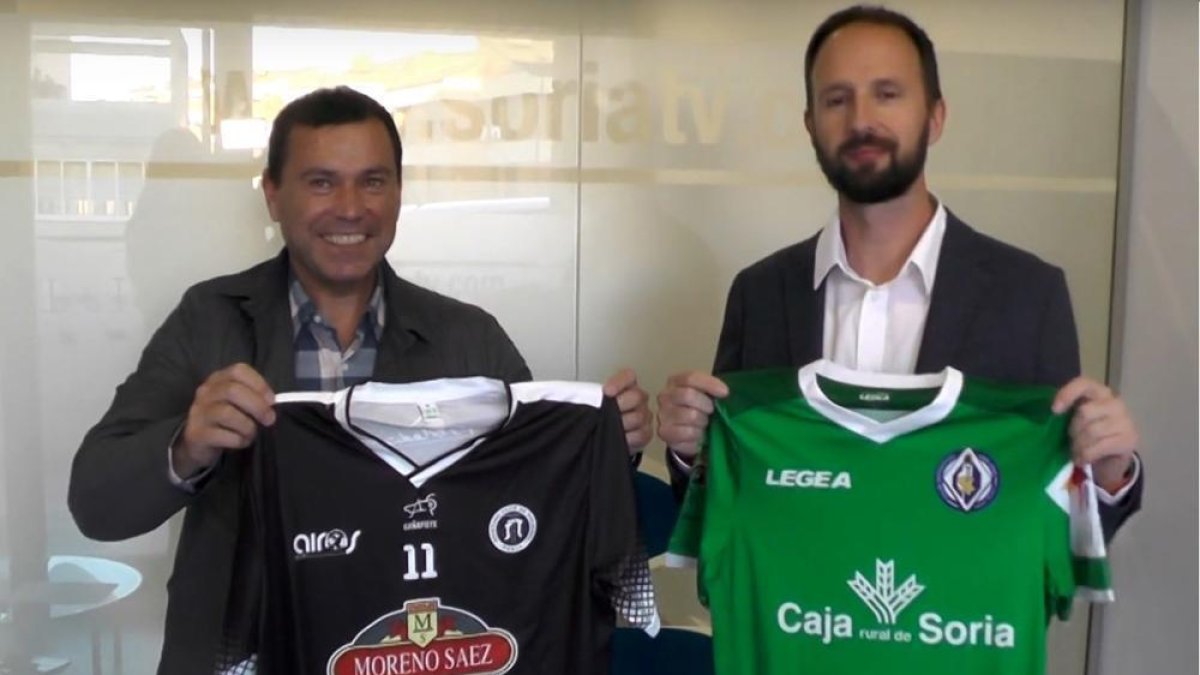 Tito Hernansanz y César Gonzalo, presidentes de San José y Sporting.-HDS