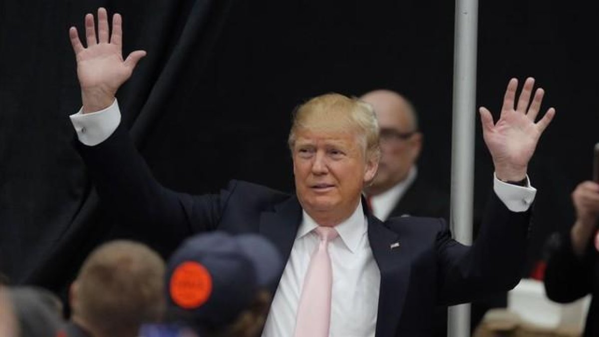 Donald Trump en Radford (Virginia), este lunes.-REUTERS / CHRIS KEANE