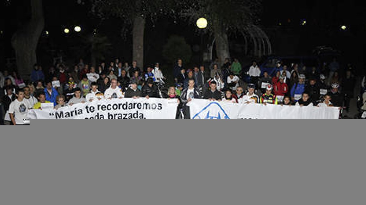 El Memorial María García tuvo su punto culminante con una manifestación por el respeto al ciclista. / Diego Mayor-
