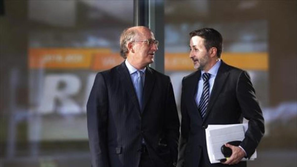 Antoni Brufau y Josu Jon Imaz, presidente y consejero delegado de Repsol-EL PERIÓDICO