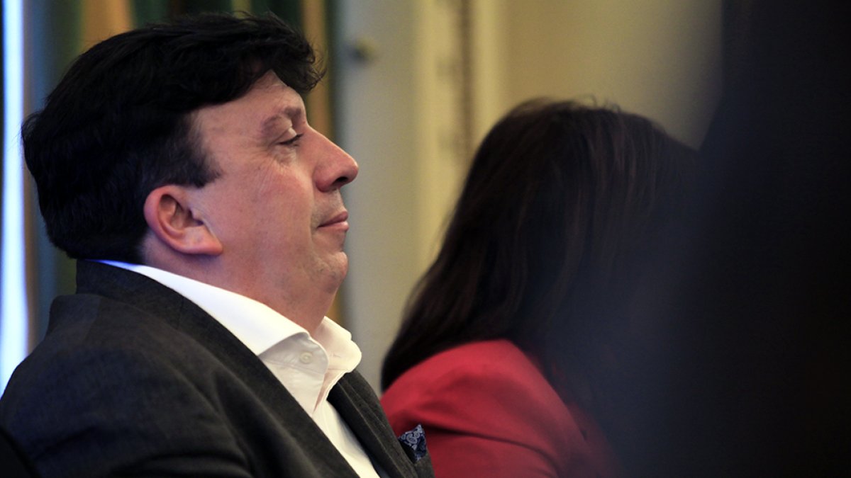 Jesús Cedazo en un pleno de Diputación - MARIO TEJEDOR