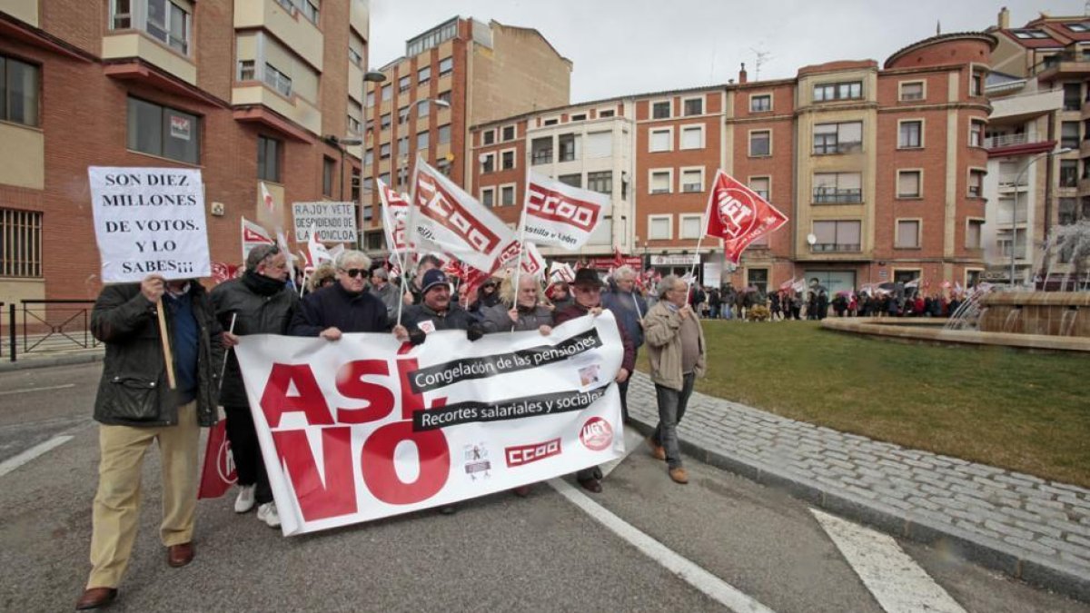 Manifestación de los pensionistas en Soria-Mario Tejedor
