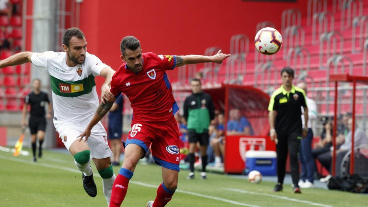 Oyarzun reconoce que el Numancia tiene que estar a un buen nivel para ganar a Las Palmas.-Mario Tejedor