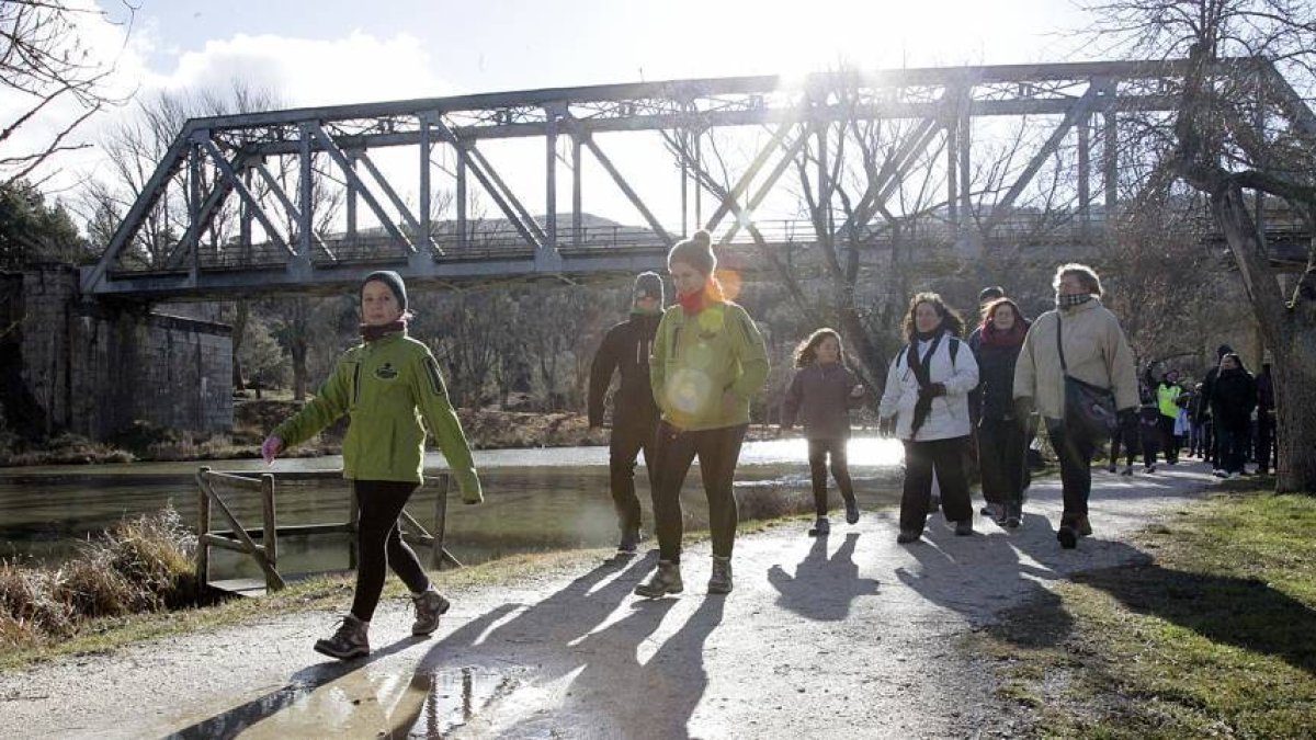 Imagen de archivo de una ruta del ciclo Senderos del Duero.-HDS