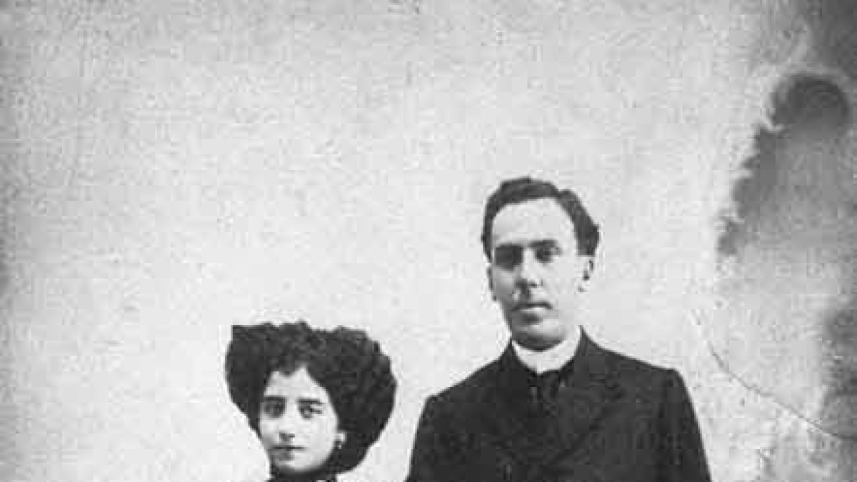 Foto de boda de Antonio Machado y Leonor Izquierdo.-HDS