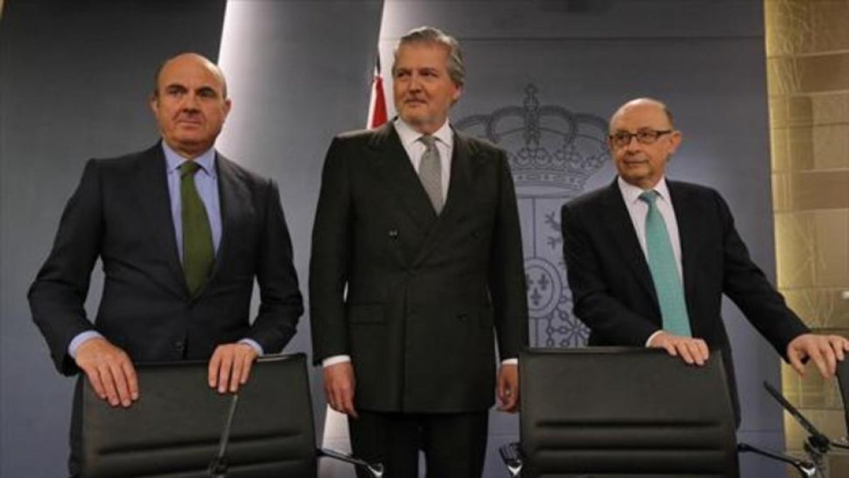 Montoro, de Guindos y de Vigo.-JUAN MANUEL PRATS