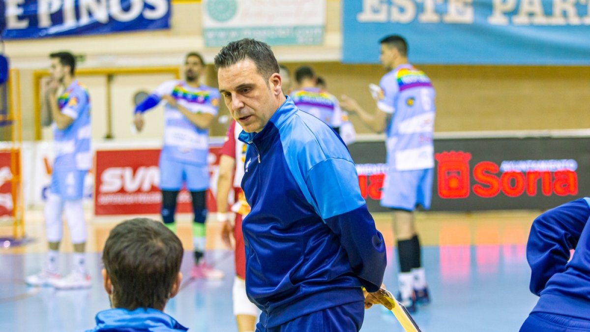 Albarto Toribio en el partido del miércoles ante Manacor. MARIO TEJEDOR