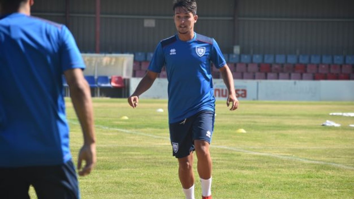 Cotán en un entrenamiento en la Ciudad Deportiva. HDS