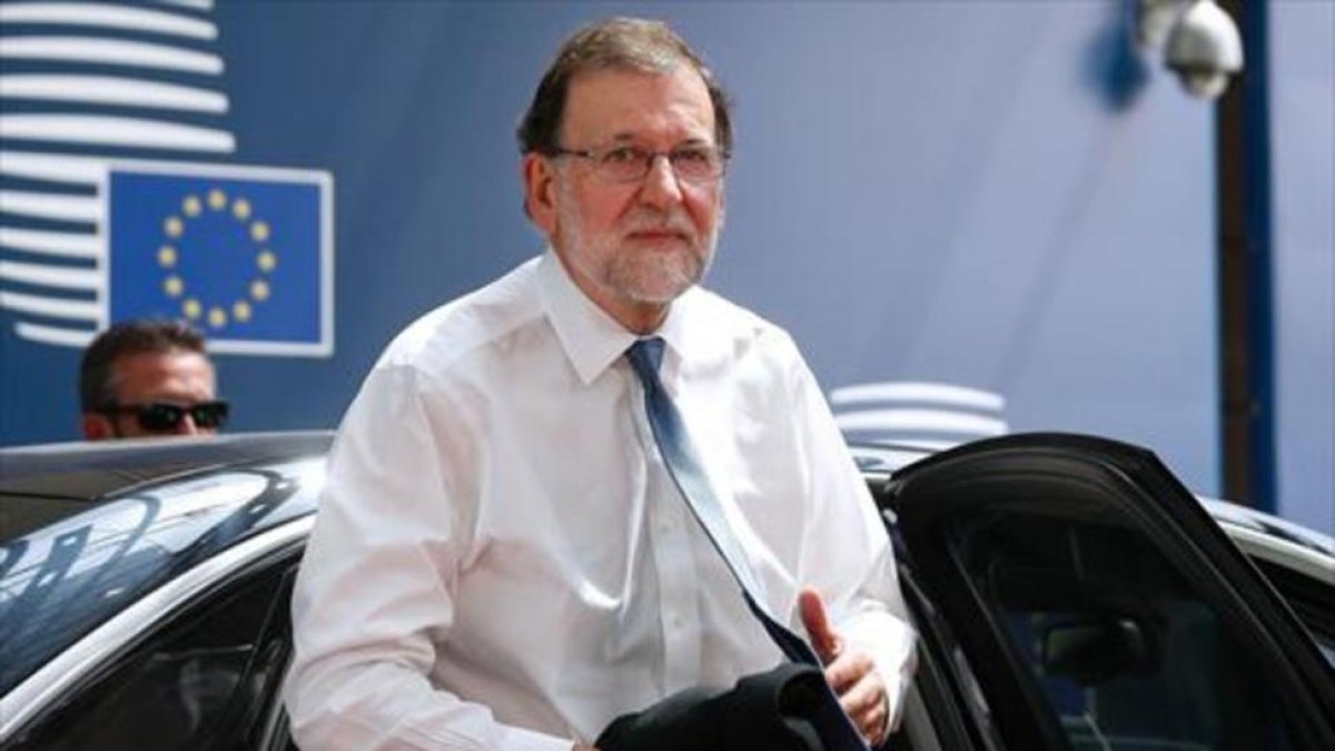 Mariano Rajoy, el jueves, en Bruselas.-JULIEN WARNAND