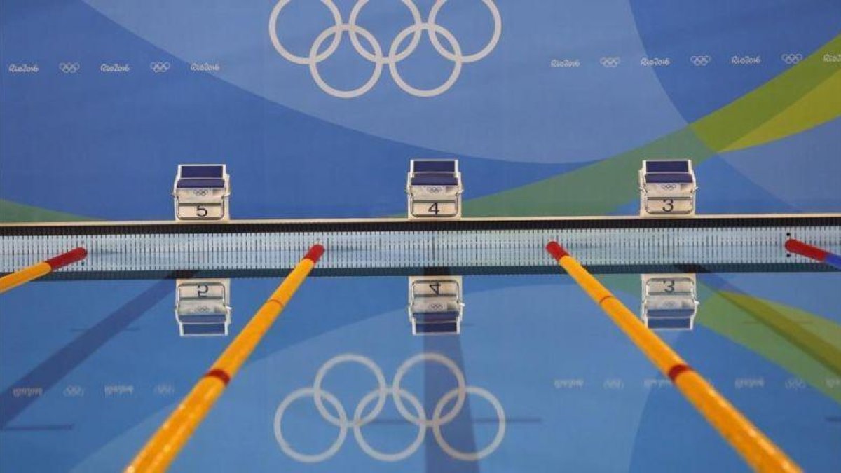 El Estadio Acuático Olímpico de Río espera a los paralímpicos.-EFE / BARBARA WALTON