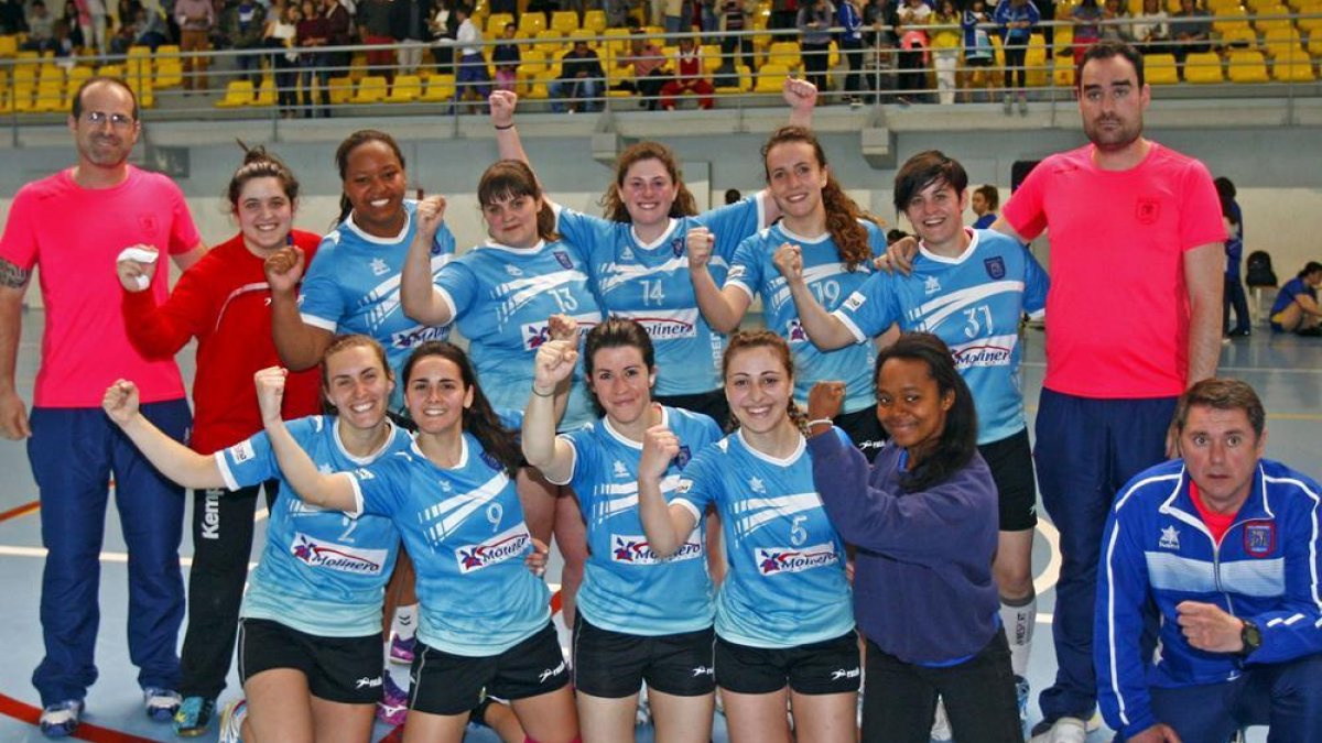 El Balonmano Ágreda jugará desde hoy y hasta el domingo la fase de ascenso a División Plata.-Mario Tejedor