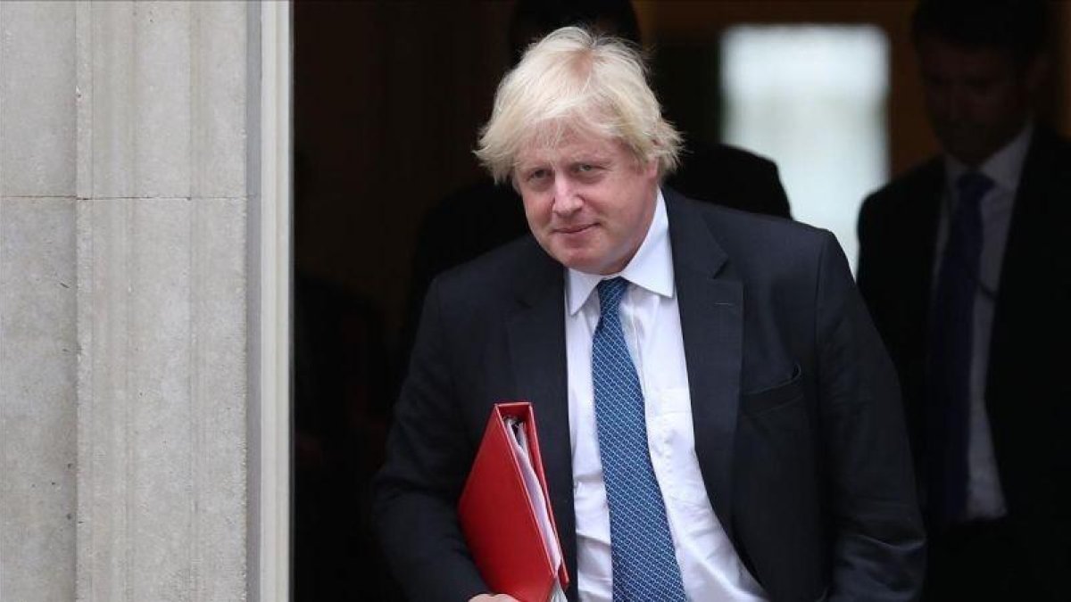 Boris Johnson, en Downing Street-DANIEL LEAL-OLIVAS