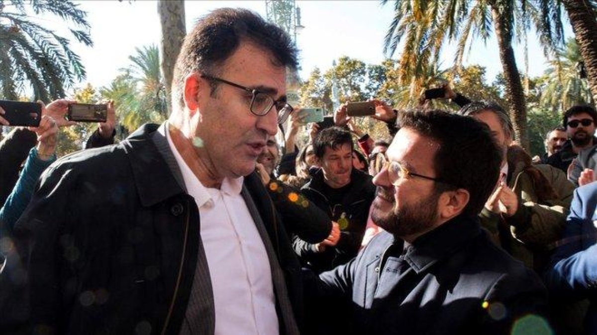 Lluís Salvadó y Pere Aragonès.-EFE / QUIQUE GARCÍA